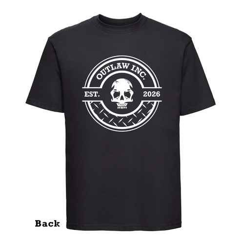 OUTLAW Inc T-SHIRT Back Logo (5557)