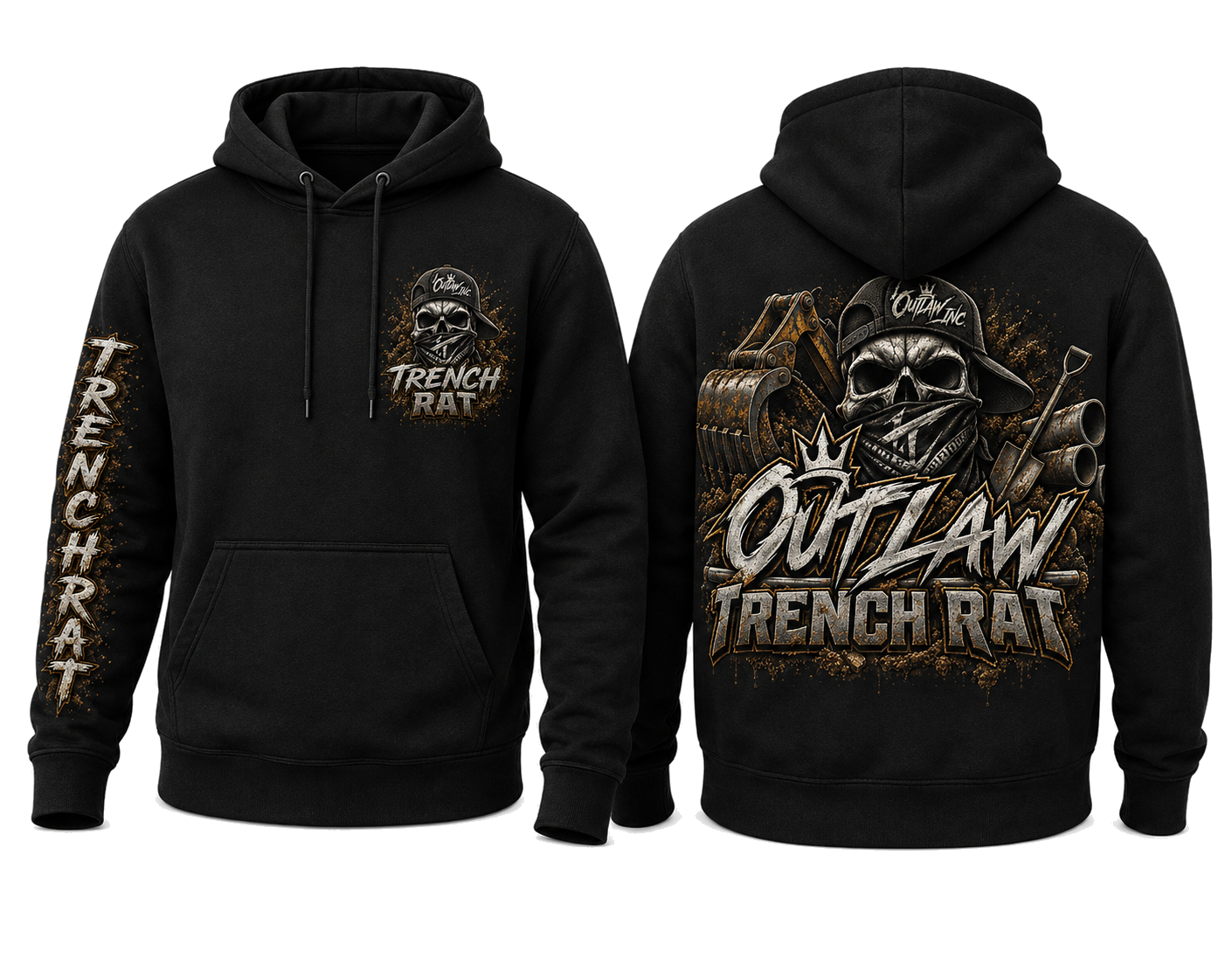 Outlaw Trench Rat Hoodie
